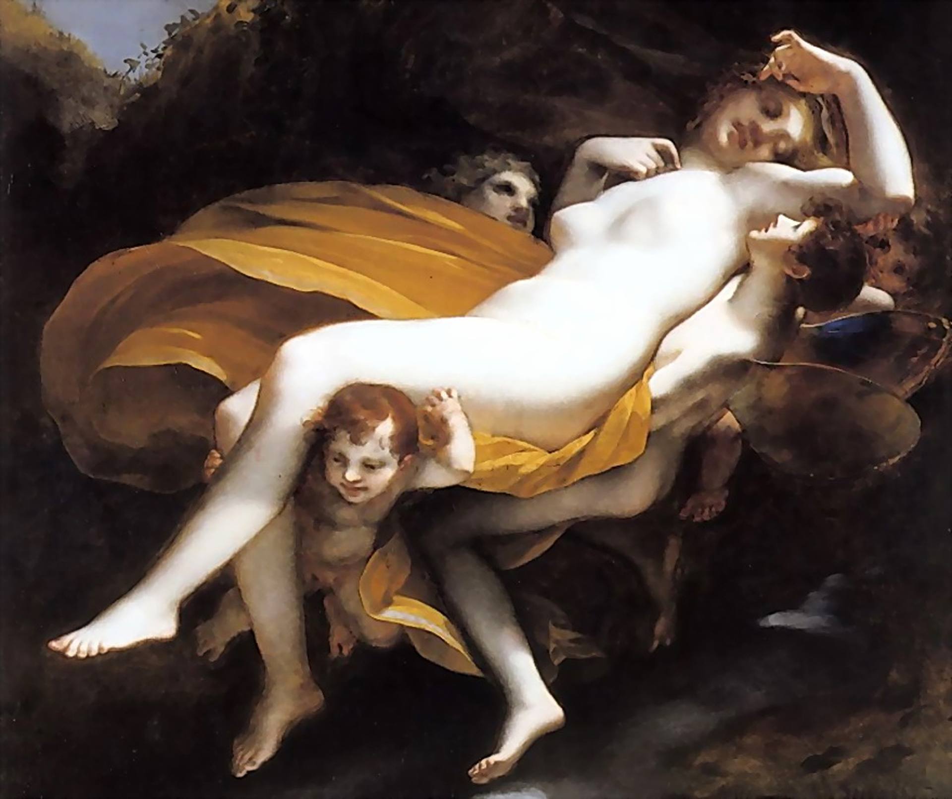 Psyche Kidnapped by the Zephyrs by Pierre-Paul Prud’hon.